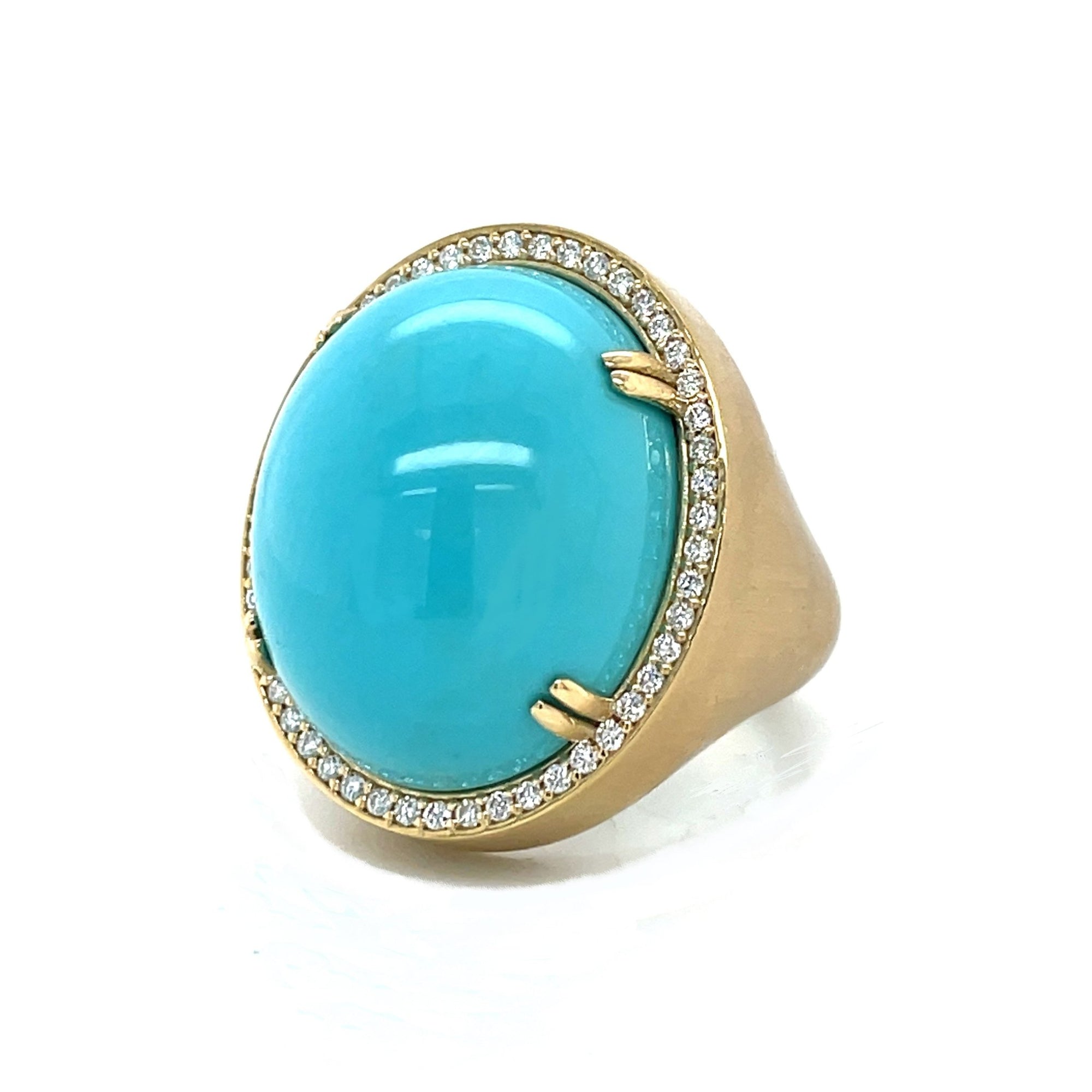 Celestial Turquoise and Diamond Ring in 18ky - Ashleigh Branstetter®