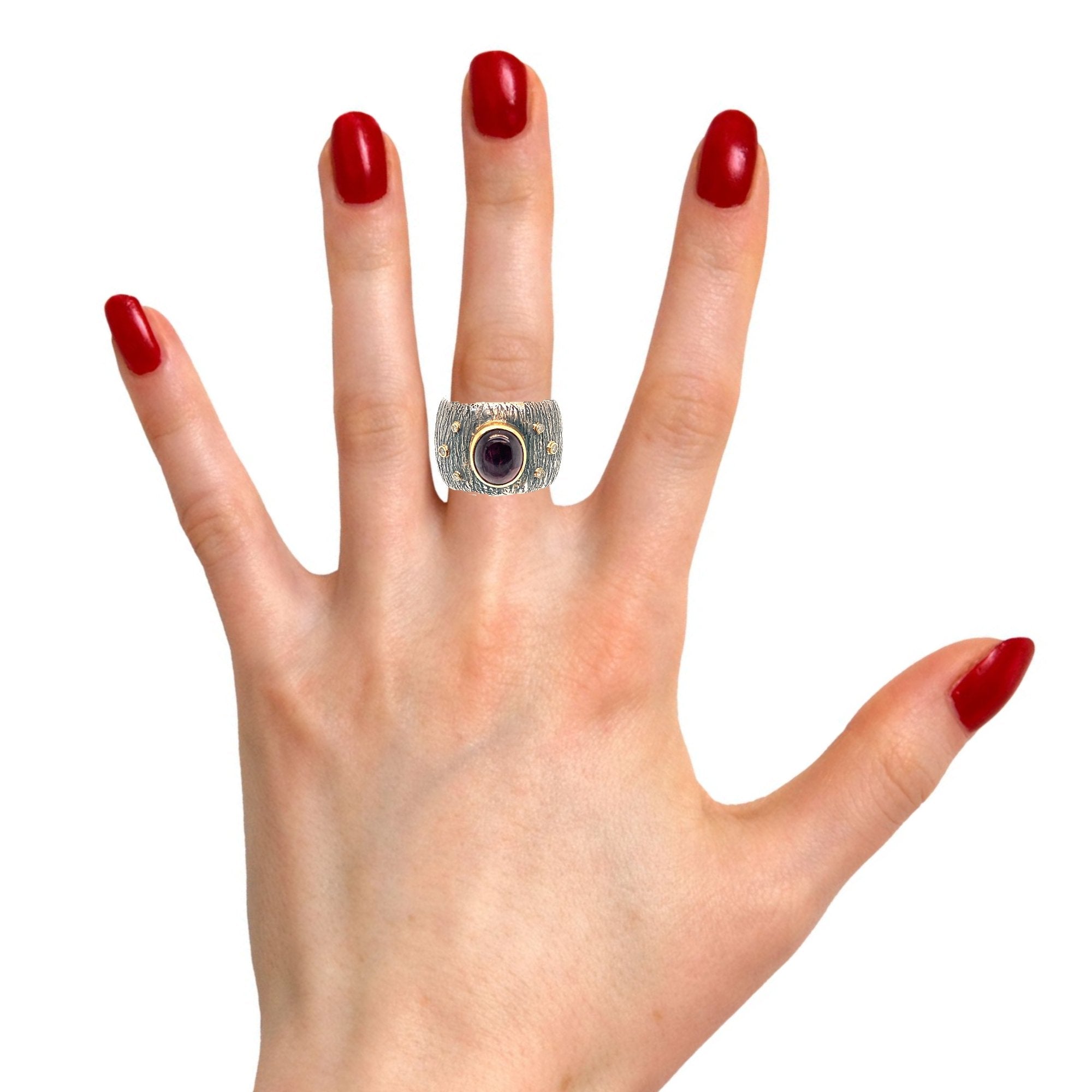 Starry Night Rubellite and Diamond Ring - Ashleigh Branstetter®