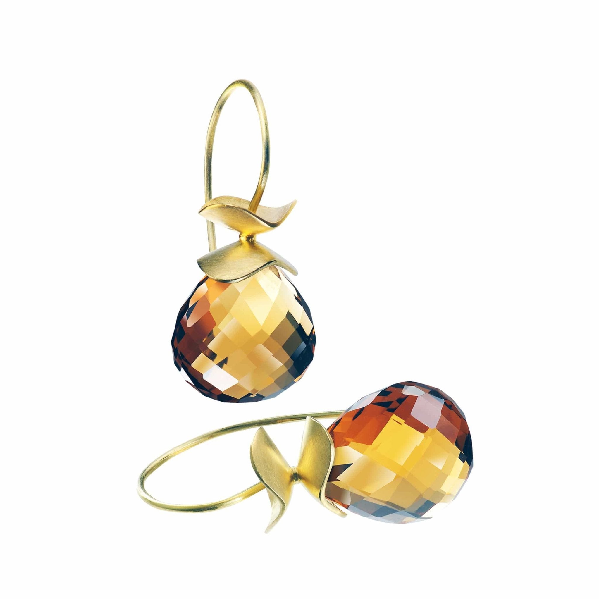 Toulouse Cognac Quartz Earrings - Ashleigh Branstetter®
