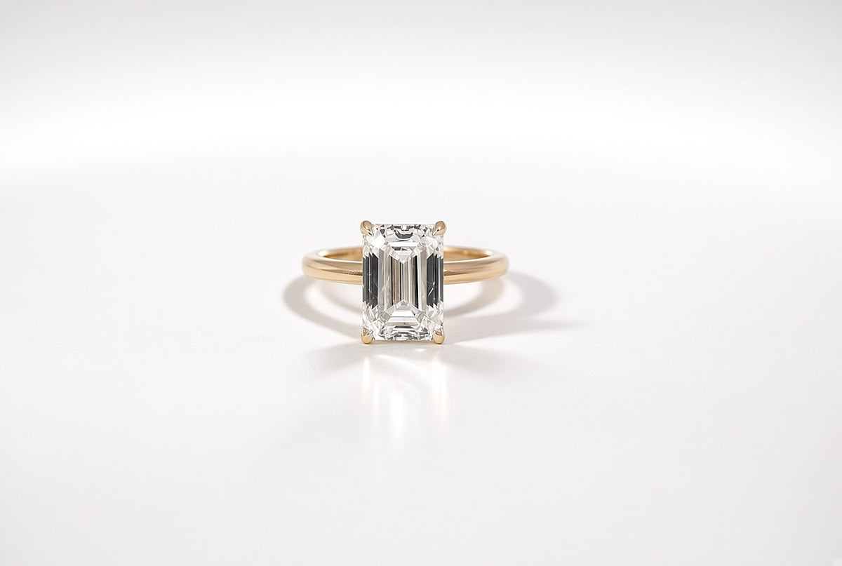 The Emerald-Cut Diamond Engagement Ring