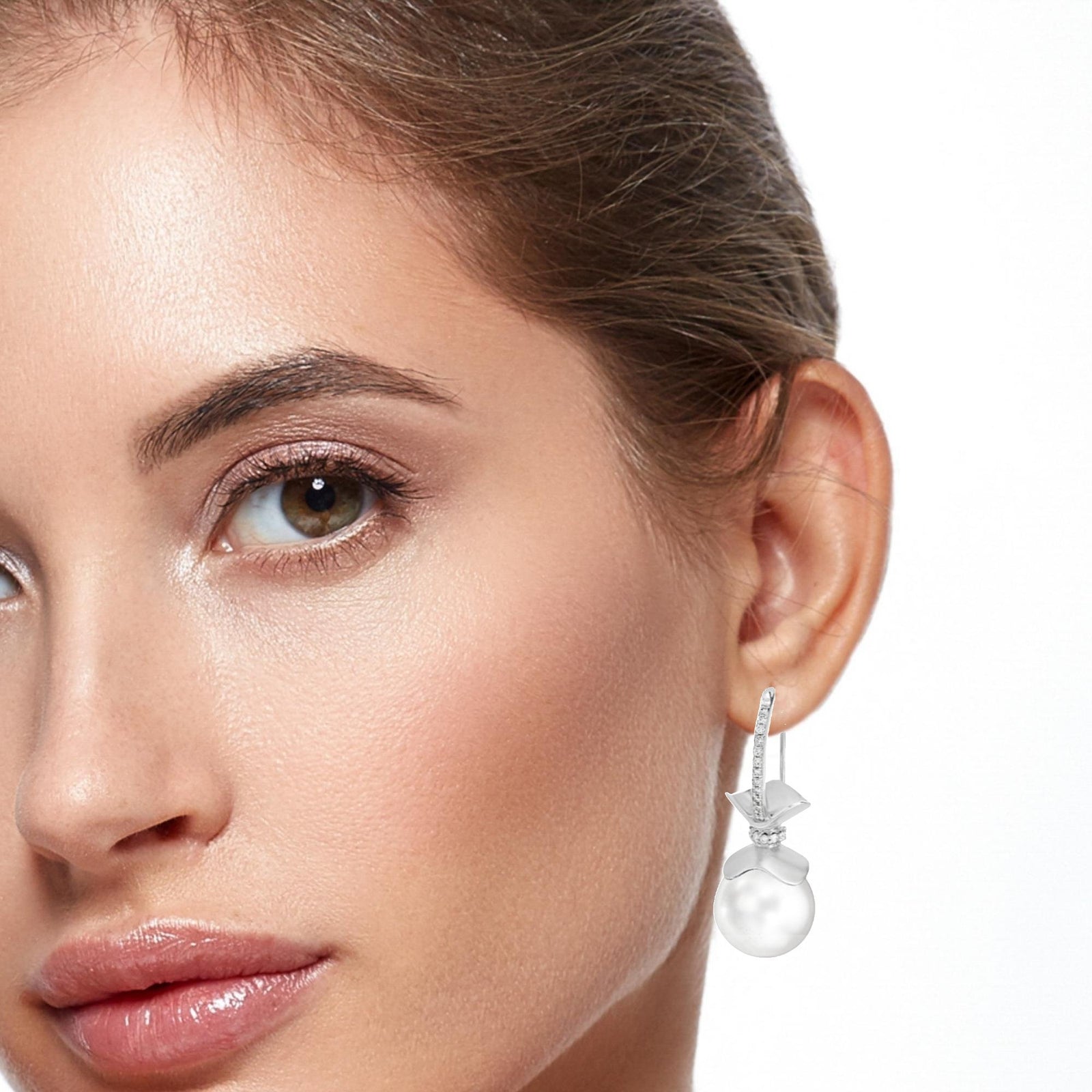 The Grande Magnolia South Sea Pearl Earrings - Ashleigh Branstetter®