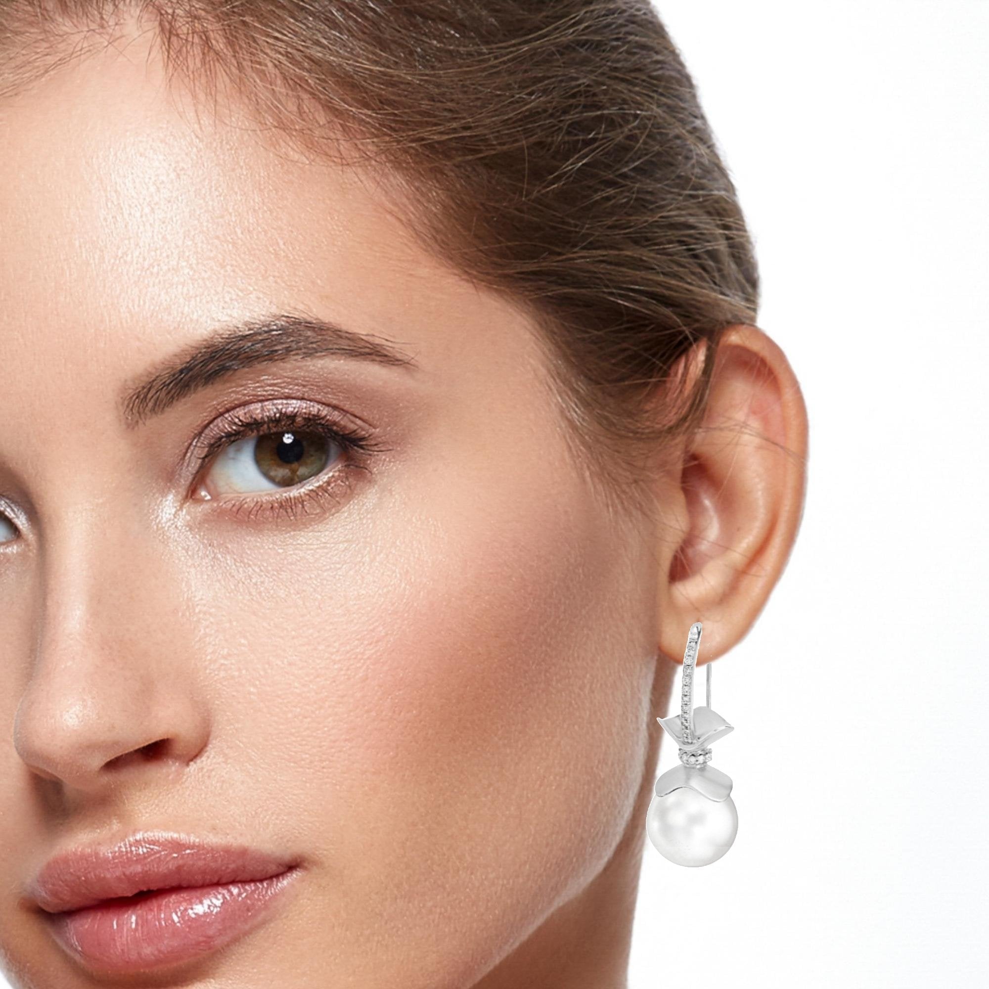 The Grande Magnolia South Sea Pearl Earrings - Ashleigh Branstetter®