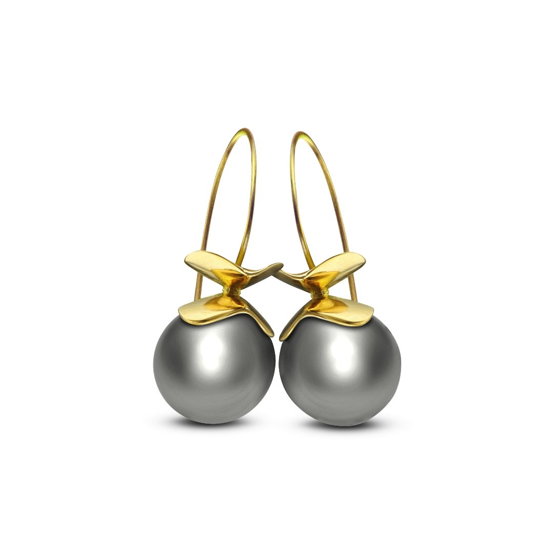 Iris Cultured Tahitian Pearl Earrings - Ashleigh Branstetter®