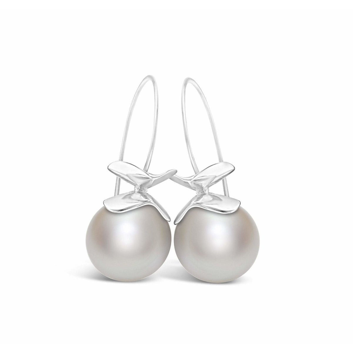 Magnolia South Sea Pearl Earrings 18kw - Ashleigh Branstetter®
