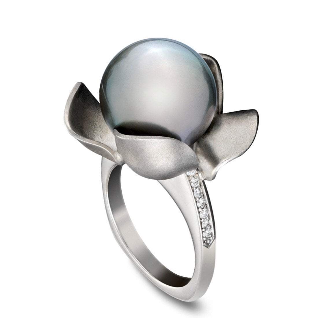 Southern Magnolia Tahitian Cultured Pearl Ring - Ashleigh Branstetter®