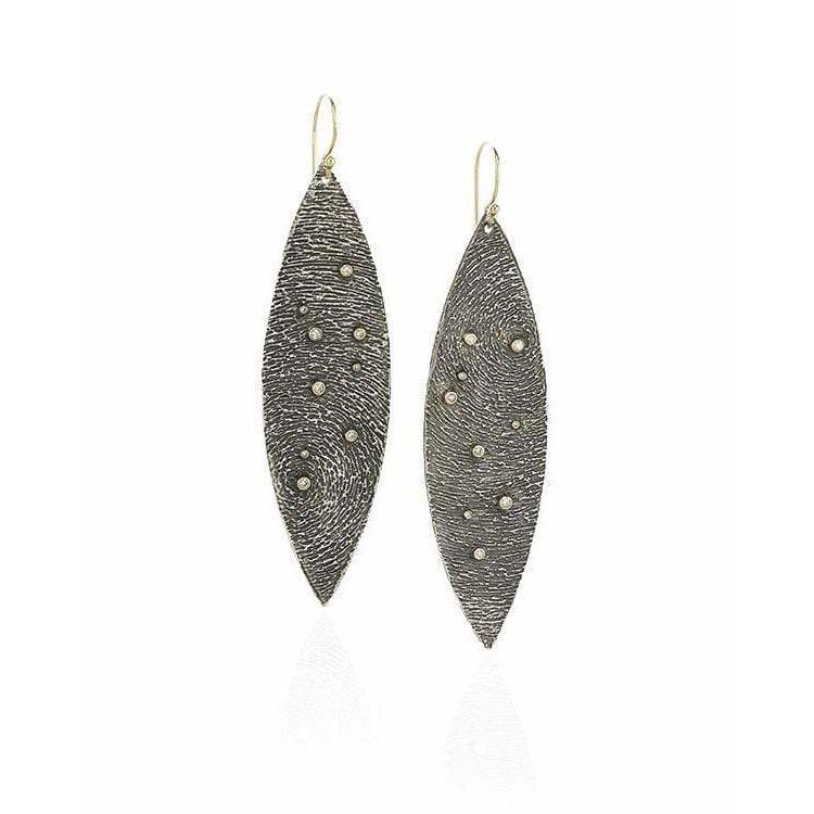 Starry Night Diamond Leaf Earrings - Ashleigh Branstetter®