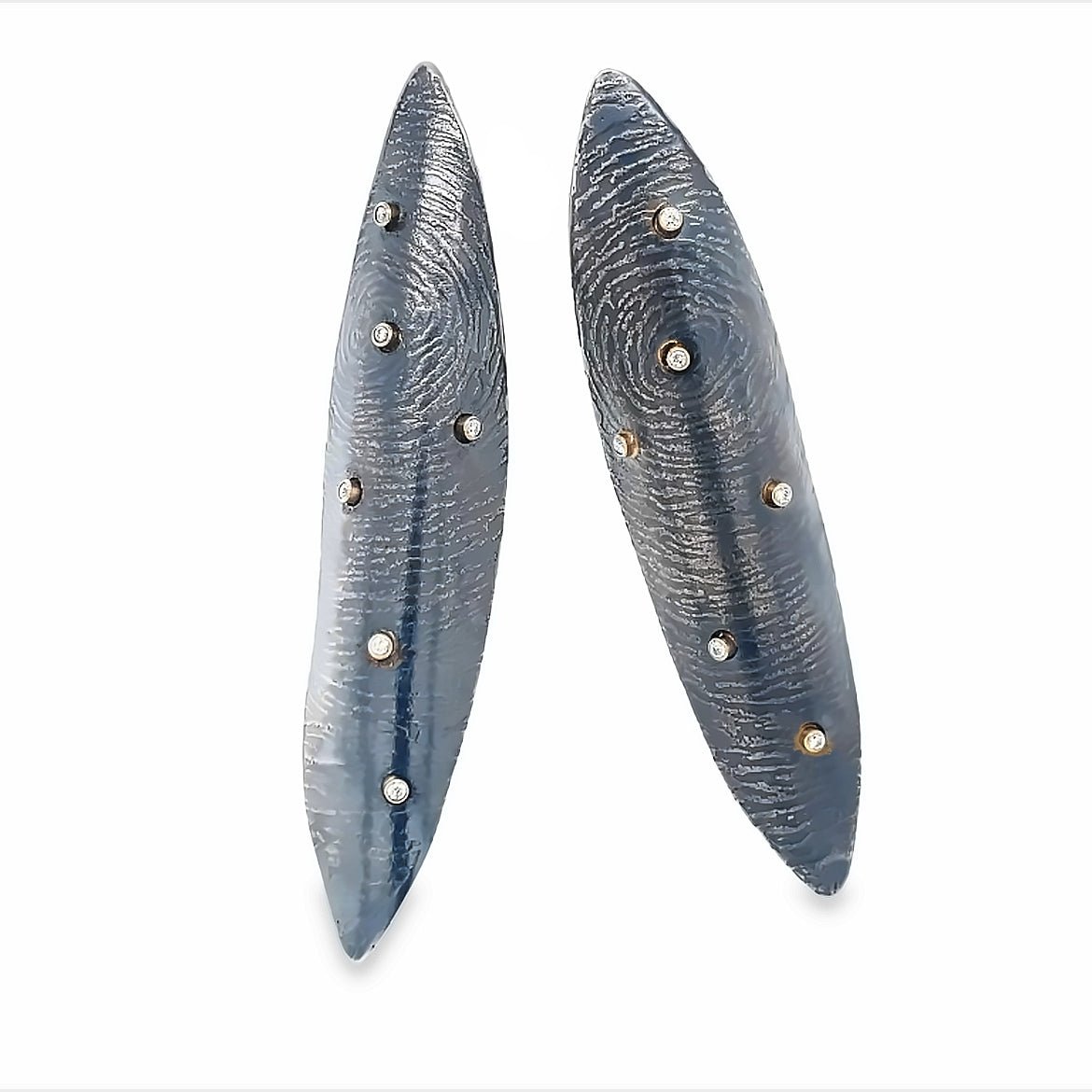 Starry Night Etched Long Earrings - Ashleigh Branstetter®