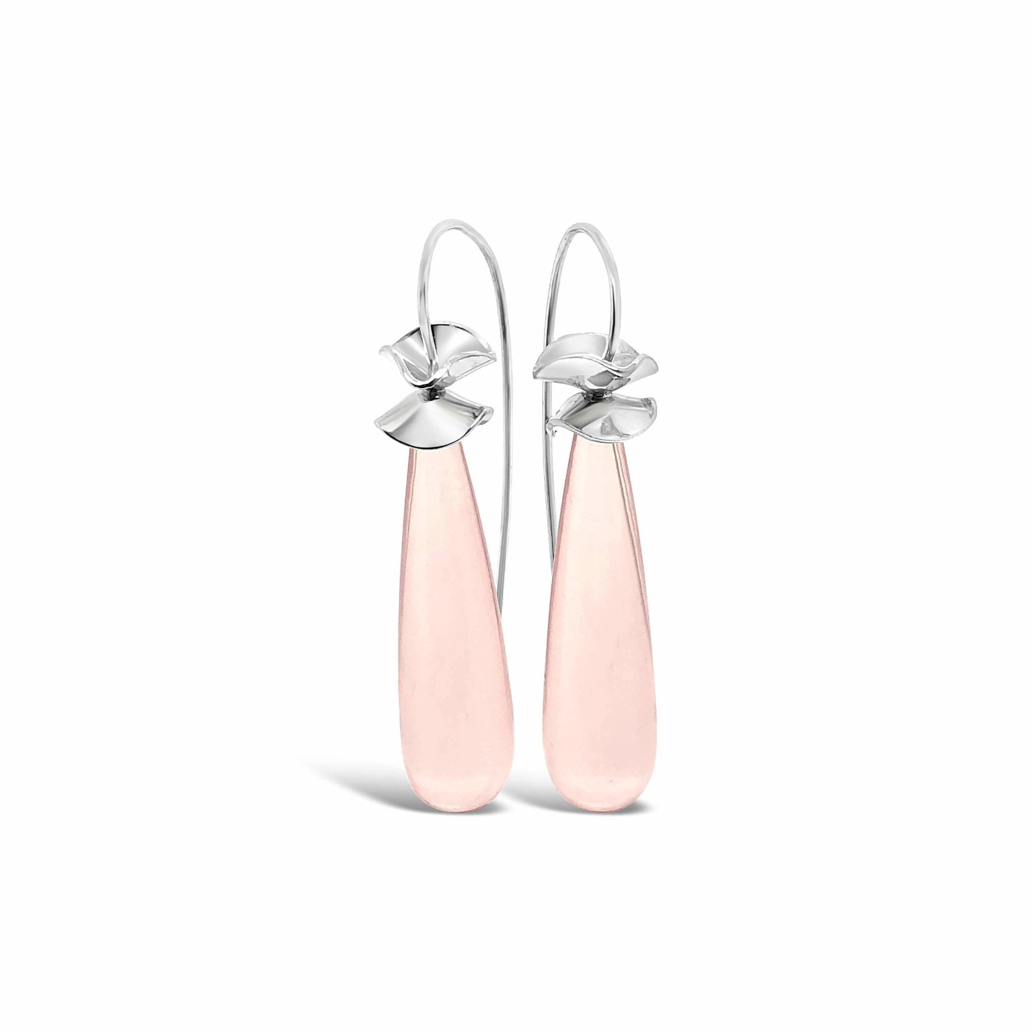 White gold quartz on sale earrings