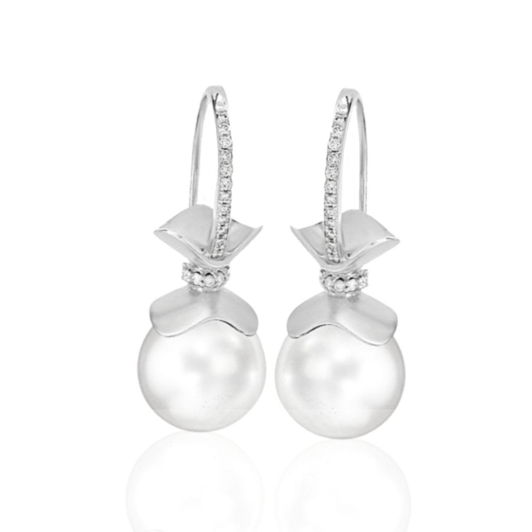 The Grande Magnolia South Sea Pearl Earrings - Ashleigh Branstetter®